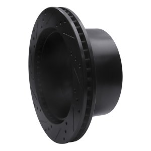 Dodge Ram 4000 Brake Rotor (1) - Rear Right - R1 Concepts - Drilled & Slotted - Black - `00-`02